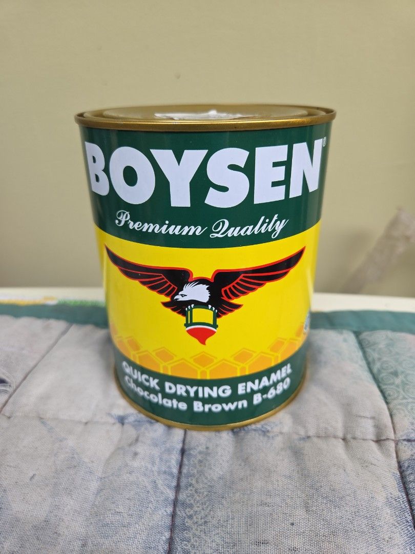 Ace Hardware 1 Liter Brown Paint (Category: Construction & Building Materials) located in Manila. Submitted by psm15 (Listing ID 1422612000, Image 1). Description: - Brand new and sealed 1-liter can of Boysen Quick Drying Enamel paint. _ excess from last week house repair. - Color: Brown (CHOCO, BROWN CIDE). - Product Code: BS#680 1L. .