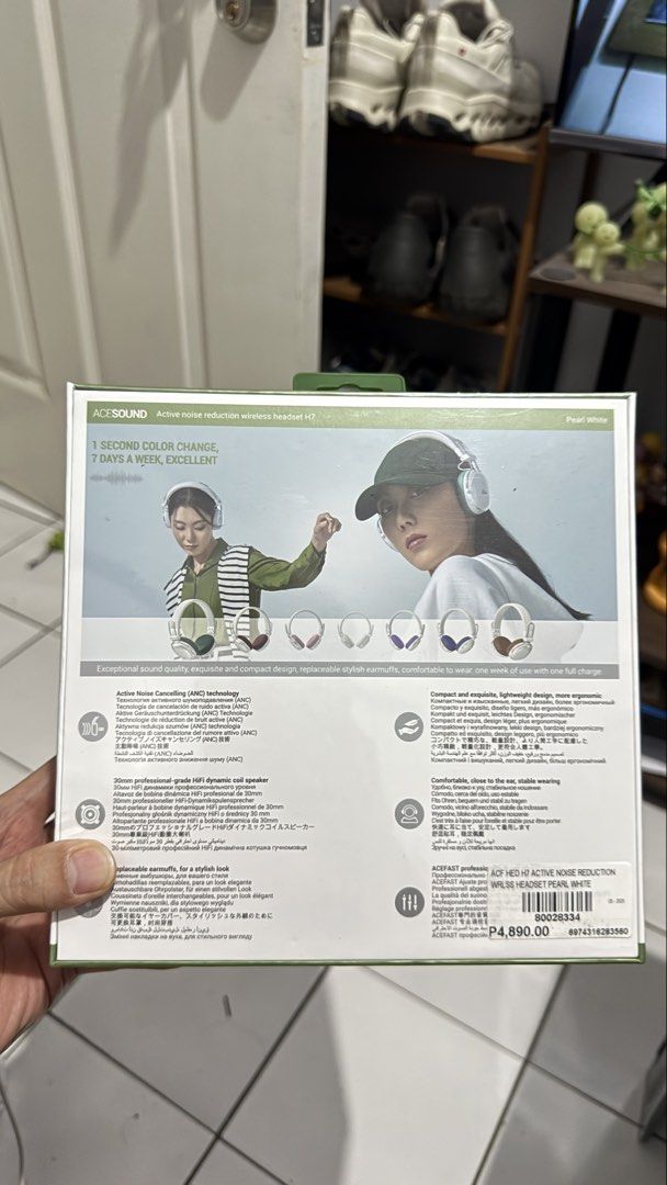 ACEFAST ANC wireless headset (Category: Headphones & Headsets) located in Mandaluyong City. Submitted by raysalt (Listing ID 1422645259, Image 3). Description: Brandnew. Nakuha sa raffle. worth 4890, 2250 na lang. .