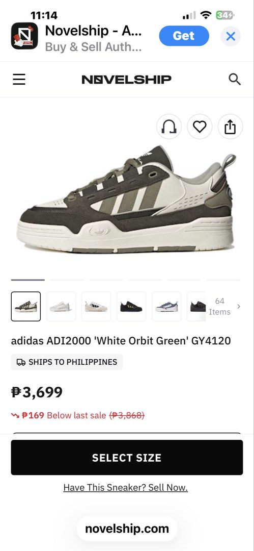 Adidas Adi2000 White Orbit Green GY4120 (Category: Sneakers) located in Paranaque City. Submitted by quicx (Listing ID 1422590563, Image 3). Description: - Adidas Adi2000 sneakers - Color: White, Grey, Green - Size: 8.5 US / 8 UK / 42 EUR - Adidas logo detail - Lace-up closure RFS: seldomly use / too many shoes.