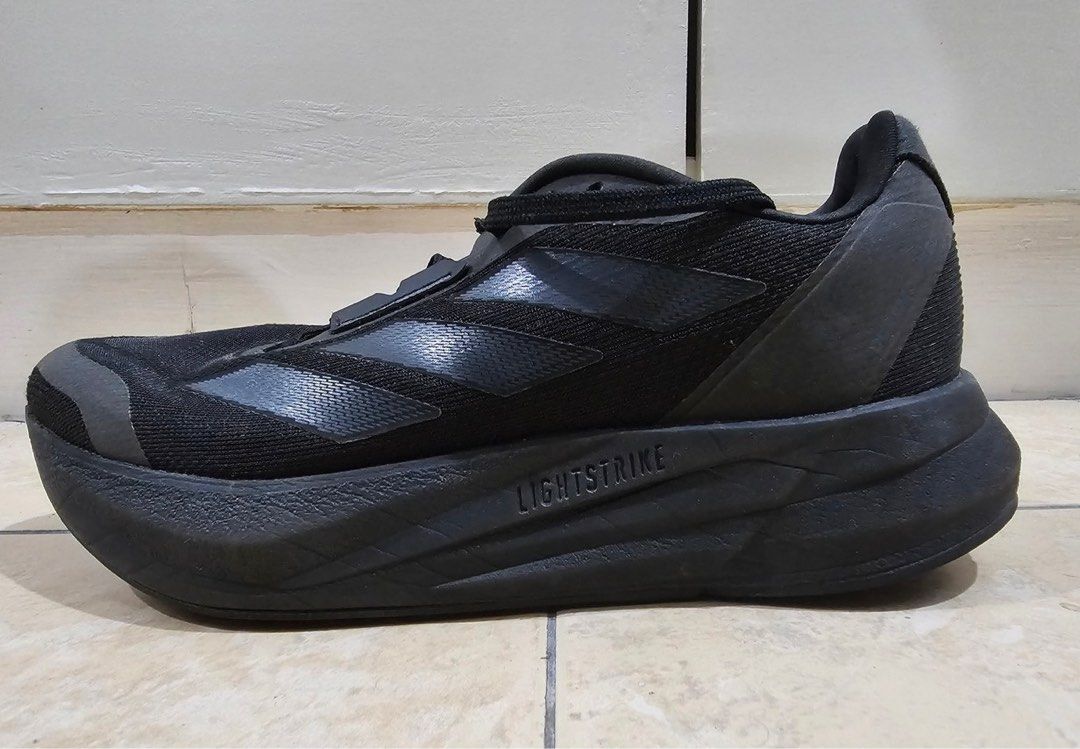 Adidas Duramo Speed Shoes -Black (Category: Sneakers) located in Jaen. Submitted by hallofluxee (Listing ID 1422616593, Image 3). Description: Few wears only. Maliit pala sakin kaya masakit sa paa. Bought my new pair so i need funds Can do meet up as well around makati.