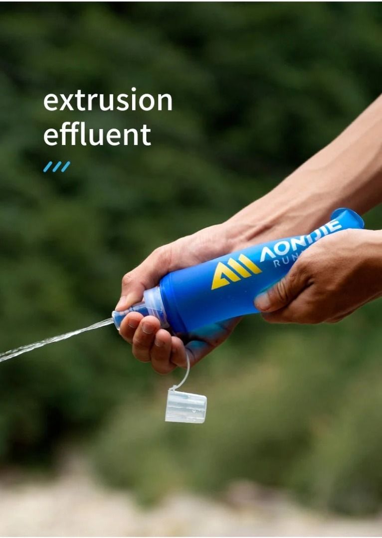 Aonijie SOFT FLASK 250ml - BPA FREE (Category: Other Sports Equipment and Supplies) located in Manila. Submitted by abot.ph.17846 (Listing ID 1422597278, Image 3). Description: Features: - Flask compresses as you drink to eliminate water sloshing around inside it - Updated soft bite valve with higher flow rate, easy on the teeth - Slim and lightweight, fills easily with wide mouth opening - Durable Thermoplastic Polyurethane (TPU) construction - 