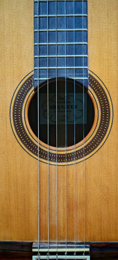 Aranjuez 706 classical guitar (Category: Musical Instruments) located in Paranaque City. Submitted by yourhonorvoy (Listing ID 1422658321, Image 2). Description: Aranjuez 706 classical guitar 39k only With hardcase Mint condition Low action Straight neck Ayos ang body hindi buntis Lutong ng tunog Old strings installed 👍Payment thru cash, bank transfer, gcash or in any remittance center 🚚We do shipping👍via lalamove and grab ✈️🚢🚆We also ship n