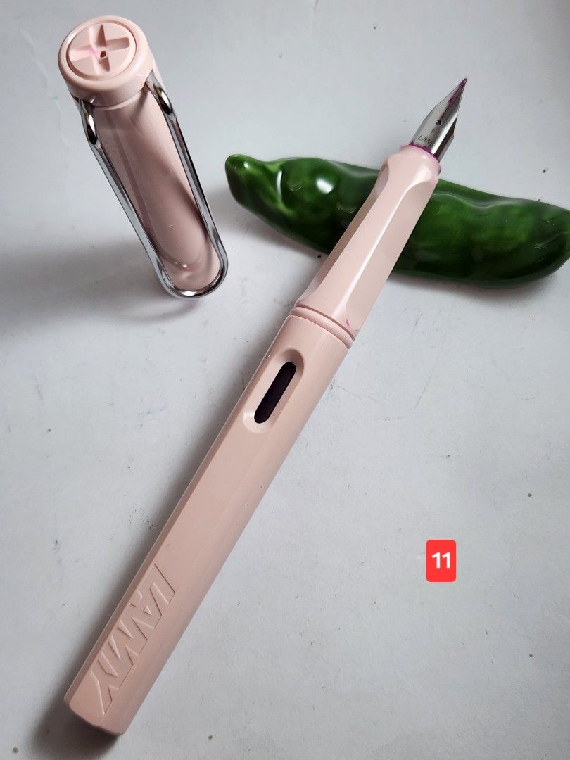 Assorted Fountain Pen Lamy Pilot Platinum Sailor (Category: Stationery & School Supplies) located in Pasig City. Submitted by penpaul (Listing ID 1422696410, Image 2). Description: 10. Lamy Safari Charcoal (cosmetic damage on cap) - P700 11. Lamy Safari Pastel Rose - P1,300 12. Staedler Fountain pen - P500 13. Pierre Cardin Fountain Pen - P500 14. Pilot Minuet Red With Superloy Nib - P1,800 15. Vintage Pilot Fountain Pen Black with Gold Trim - P9