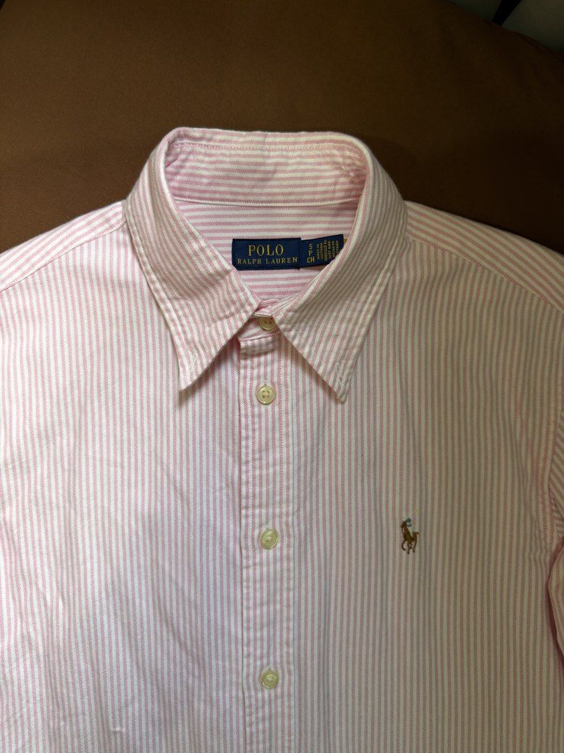 Authentic Ralph Lauren Oxford (w/QR) (Category: Longsleeves) located in Manila. Submitted by piagon (Listing ID 1422609712, Image 1). Description: Authentic RL Pink Stripes Oxford w/ QR for authenticity Small Classic fit Brandnew. Washed only but unworn. Bought this from a personal shopper in NY for 6k Rfs: I prefer XS size since this is classic fit MOP: BPI/Gcash MOD: Lalamove/Grab/GogoExpress/J&T c/o buyer. No COD. 📍España Manila near UST NO L