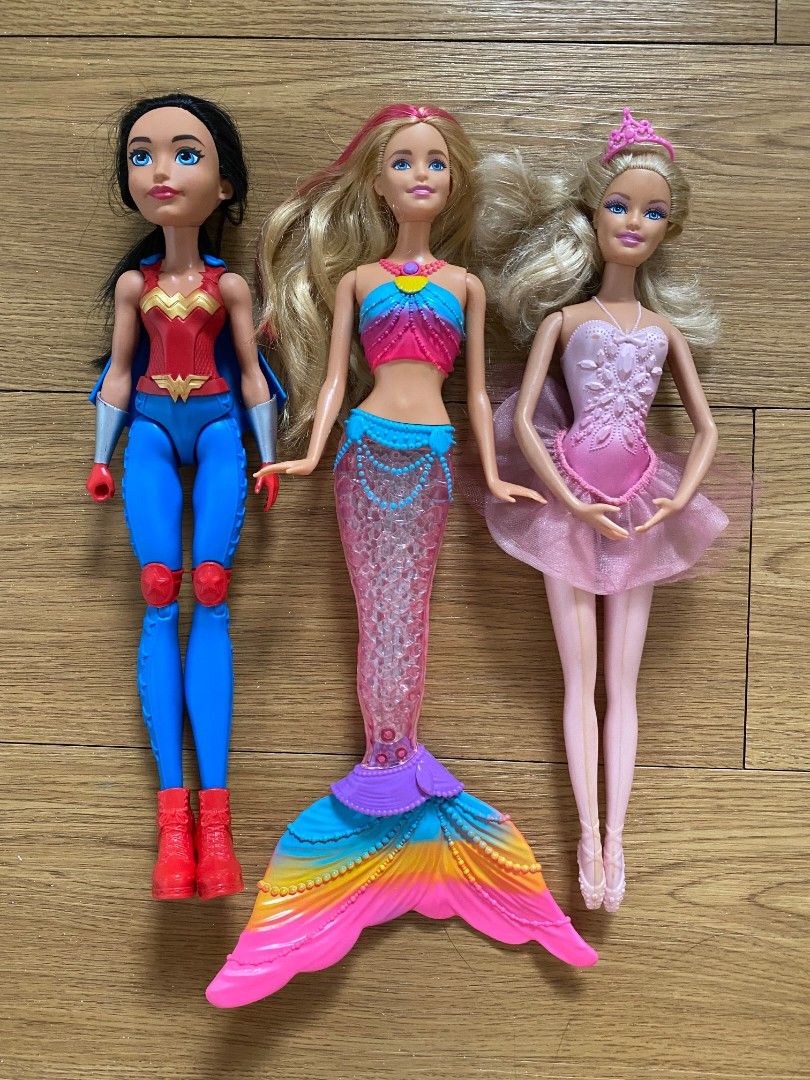Barbie Dolls (Category: Kids Toys) located in Pasig City. Submitted by ramsl (Listing ID 1422598668, Image 1). Description: Take all 3 for 650 Mermaid haven't tried with new battery so not sure if working All original.