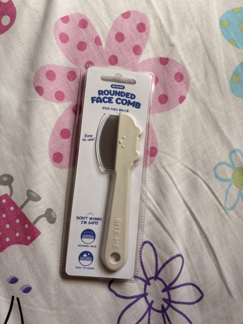 Bite Me Rounded Face Comb (Category: Health & Grooming) located in Santa Rosa. Submitted by bluemingbh (Listing ID 1422557037, Image 1). Description: - Brand new Bite Me Rounded Face Comb - Rounded head for safe use on the face - Easy to use and clean - Specifically designed for facial grooming mop: gcash, bdo, maya mod: lbc, sdd (from sta rosa laguna or makati) .