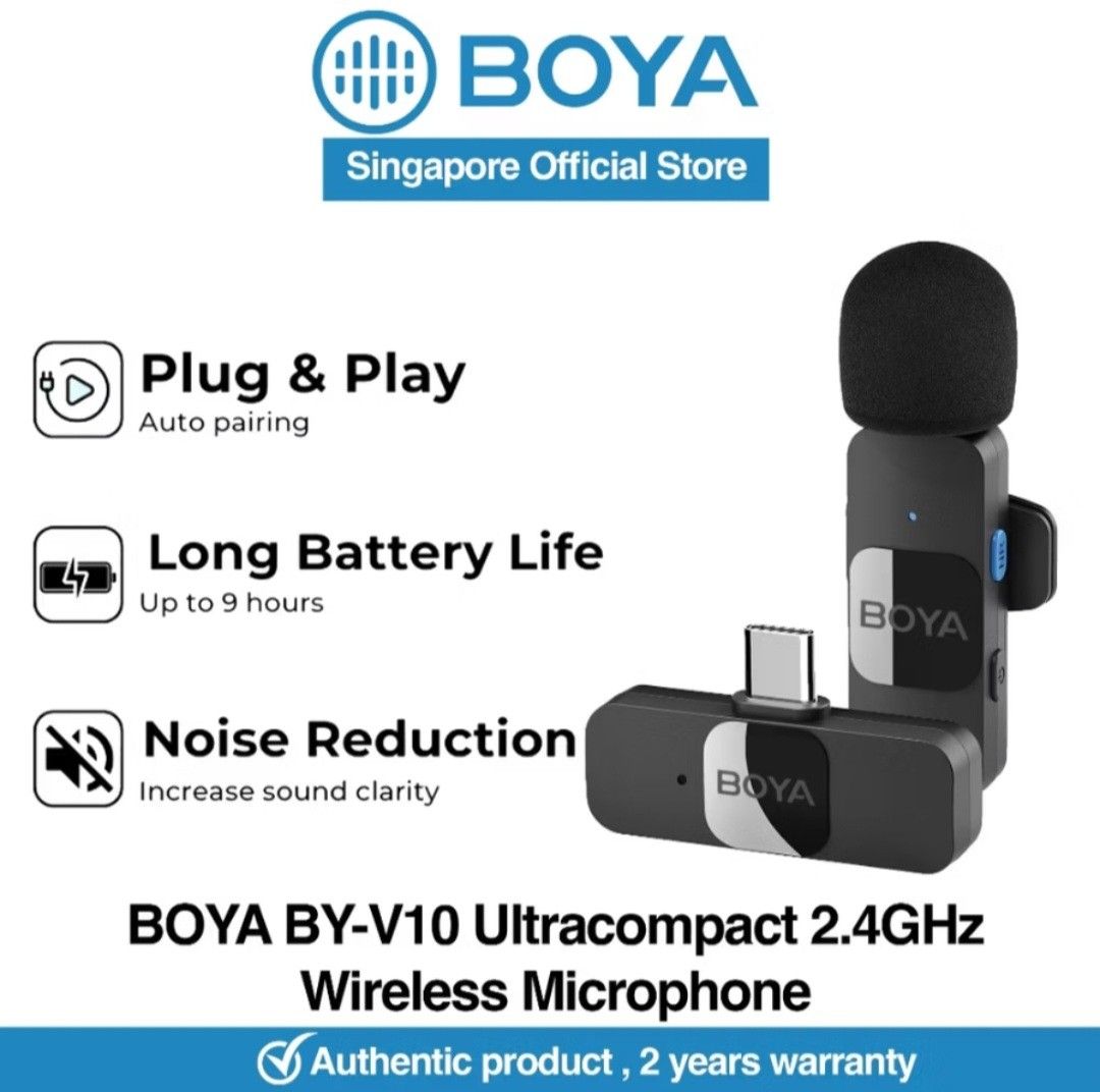 BOYA BY-V10 Wireless Microphone Type-C65561409202433110