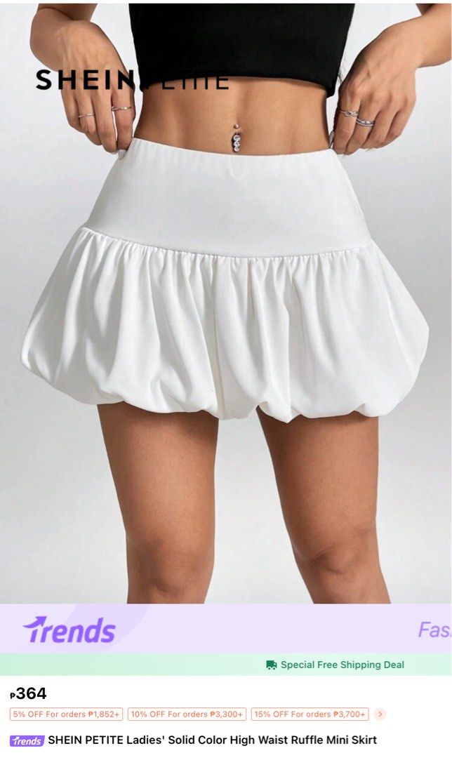 Bubble skirt with inner shorts (Category: Skirts) located in Pasay City. Submitted by cloudeclutters (Listing ID 1422562043, Image 3). Description: Never been used, impulse buy Please read before you order 🌸 Fits XS-S 🌸 Payment first, No COD 🌸 Payment thru Gcash 🌸 Delivery thru J&T/Lalamove. I'm located at pasay Guaranteed that what you see is what you get.