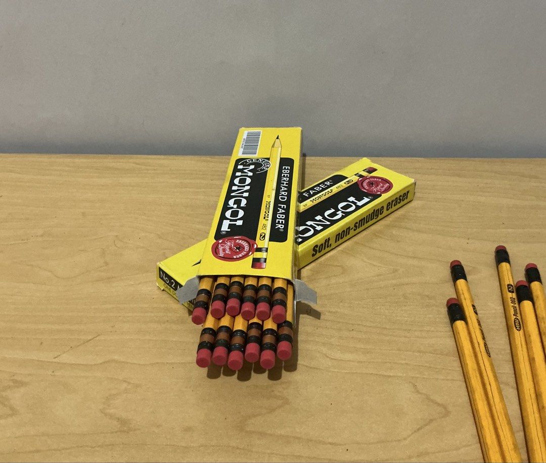 Eberhard Faber Mongol Pencils No. 2 (Category: Stationery & School Supplies) located in Quezon City. Submitted by _alynicz (Listing ID 1422646146, Image 2). Description: - Eberhard Faber Mongol No. 2 pencils - Features a soft, non-smudge eraser - 1 dozen / 12 pieces rfs: too many of these selling per box.