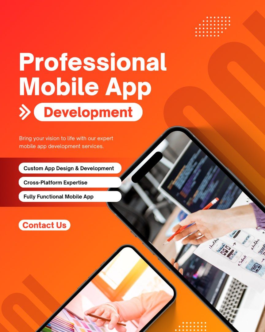 Full Mobile App Development (Flutter) (Category: Office & Business Technology) located in Kuching. Submitted by zayneu (Listing ID 1422586155, Image 1). Description: Complete Android/iOS app with clean UI, backend integration, and source code provided after completion. Can combo with web admin panel or full web system for a more impressive project. 💰 Price varies depending on system complexity. ⏳ Timeline depends on project scope. DM to discuss 