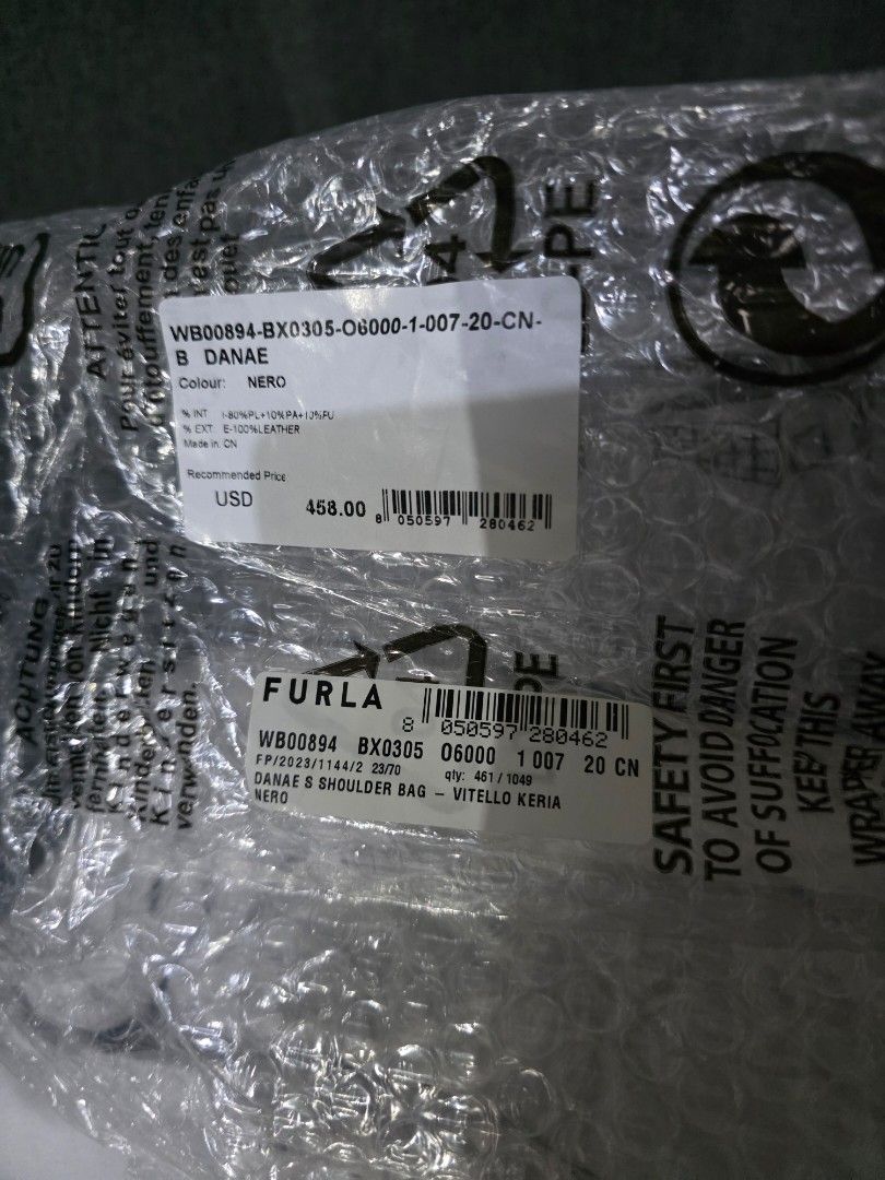 Furla Danae Bag - 2 Way Bag (Category: Luxury Bags & Wallets) located in Caloocan City. Submitted by authentictin (Listing ID 1422692173, Image 2). Description: Good as New! 9.8/10 Authentic Furla Danae 2 Way Bag - Color: Black - Features: - Detachable shoulder strap - Gold-tone hardware - Includes original tag, care card and dust bag - Very spacious inside - Original Price: $458 USD.