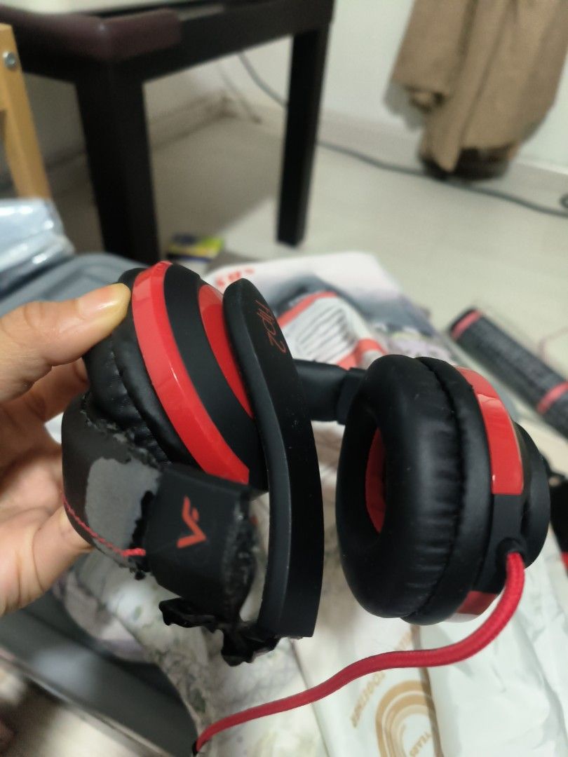 Gaming Headphones - Red and Black