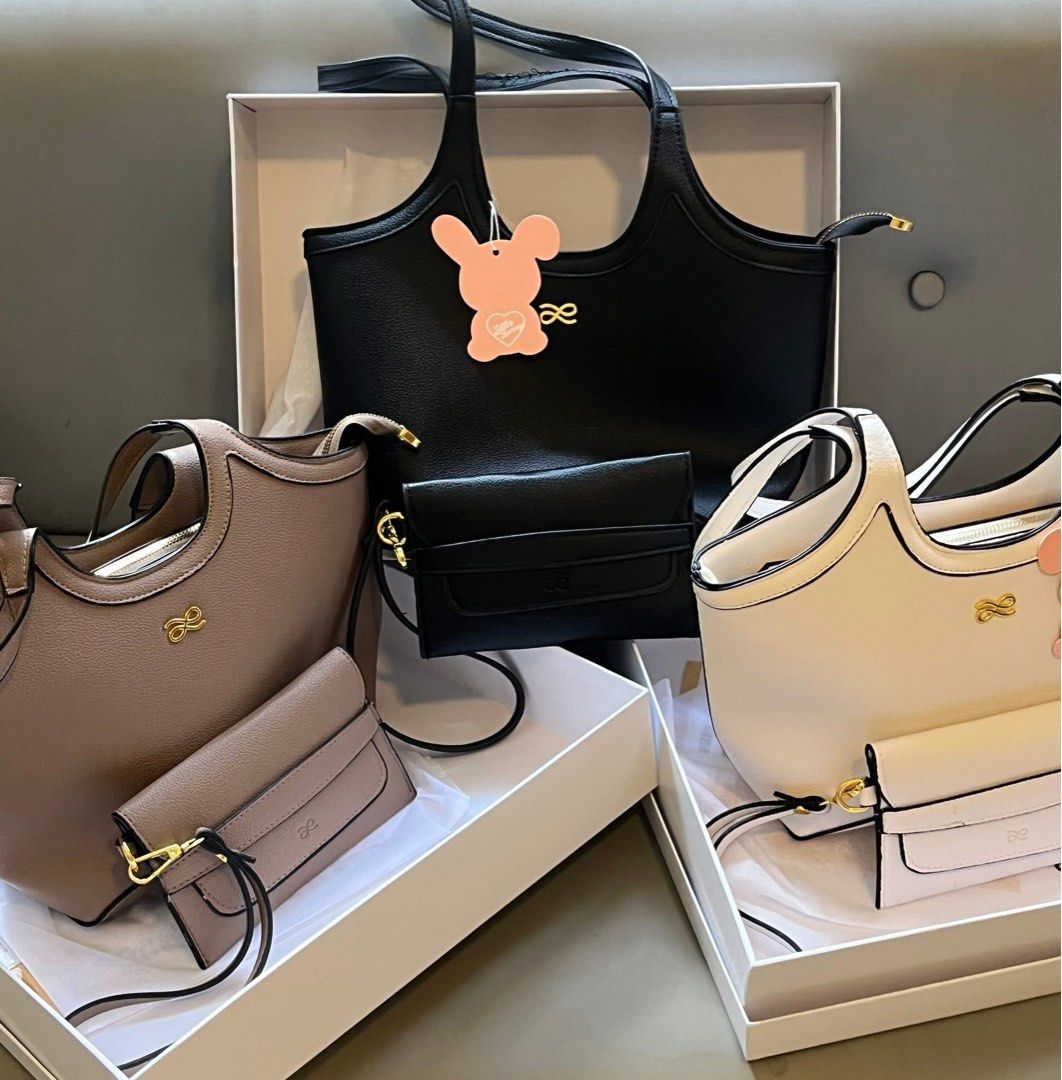 House of Bunny Soleil PU (Medium) (Category: Shoulder Bags) located in Manila. Submitted by dahzzling (Listing ID 1422635247, Image 1). Description: — brand new & complete with wallet, tags, dust bag and box — 3 colors available: nude, white, black — shipping via J&T only! — NO RUSH SHIPPING!.