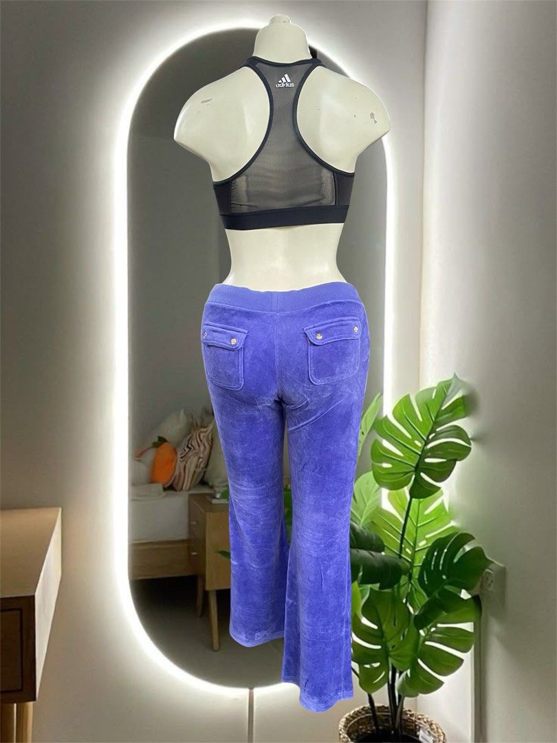 Juicy Couture Purple Velour Pants (Category: Other Bottoms) located in Naga. Submitted by tres_fitz (Listing ID 1422574267, Image 3). Description: Juicy Couture violet Velour Vintage Y2K Pocket Pants 28-34 (GARTERIZED) EXCELLENT CONDITION COLOR RATE: 10/10.