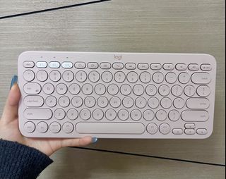 Logi K380 Wireless Bluetooth Keyboard, Pink