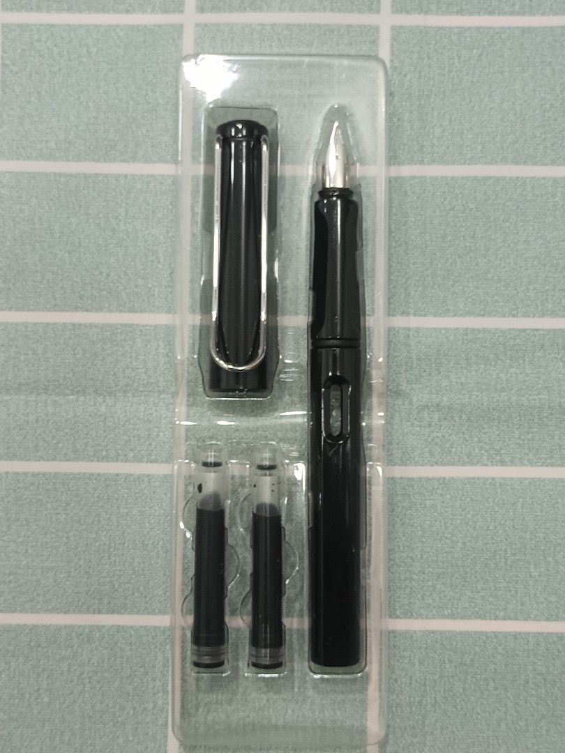 Miniso Fountain Pen Black Barrel EF (Category: Stationery & School Supplies) located in Calamba. Submitted by m_brian (Listing ID 1422655713, Image 1). Description: - Black - EF nib.