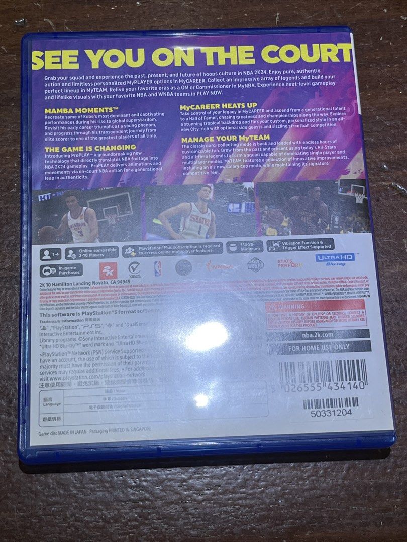 NBA 2K24 (Category: PlayStation) located in Paranaque City. Submitted by javivilchez98 (Listing ID 1422621118, Image 2). Description: .
