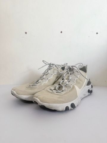 Nike React Element 55 "Light Orewood Brown" (style code BQ6166-100) (Category: Sneakers) located in Quezon City. Submitted by mygaragesale.ph (Listing ID 1422615181, Image 1). Description: Description: The Nike React Element 55 is a lifestyle sneaker that combines heritage design lines with modern comfort technology. Key features include: Upper: A lightweight, breathable textile or mesh upper. Midsole: Full-length Nike React foam technology, whic