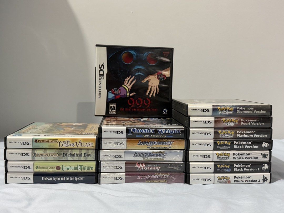 Nintendo DS Games and Guides (Category: Nintendo) located in Manila. Submitted by jcmsantos (Listing ID 1422661744, Image 1). Description: All Pokemon Games CIB Pokemon Diamond - 6000 Pokemon Pearl - SOLD Pokemon Platinum - SOLD Pokemon Black - SOLD Pokemon White - SOLD Pokemon Black 2 - SOLD Pokemon White 2 - SOLD Ace Attorney CIB - 3000 Justice For All Sealed - 5000 Trials and Tribulations Sealed - 5000 Apollo Justice Sealed - 5000 Miles Edgewo