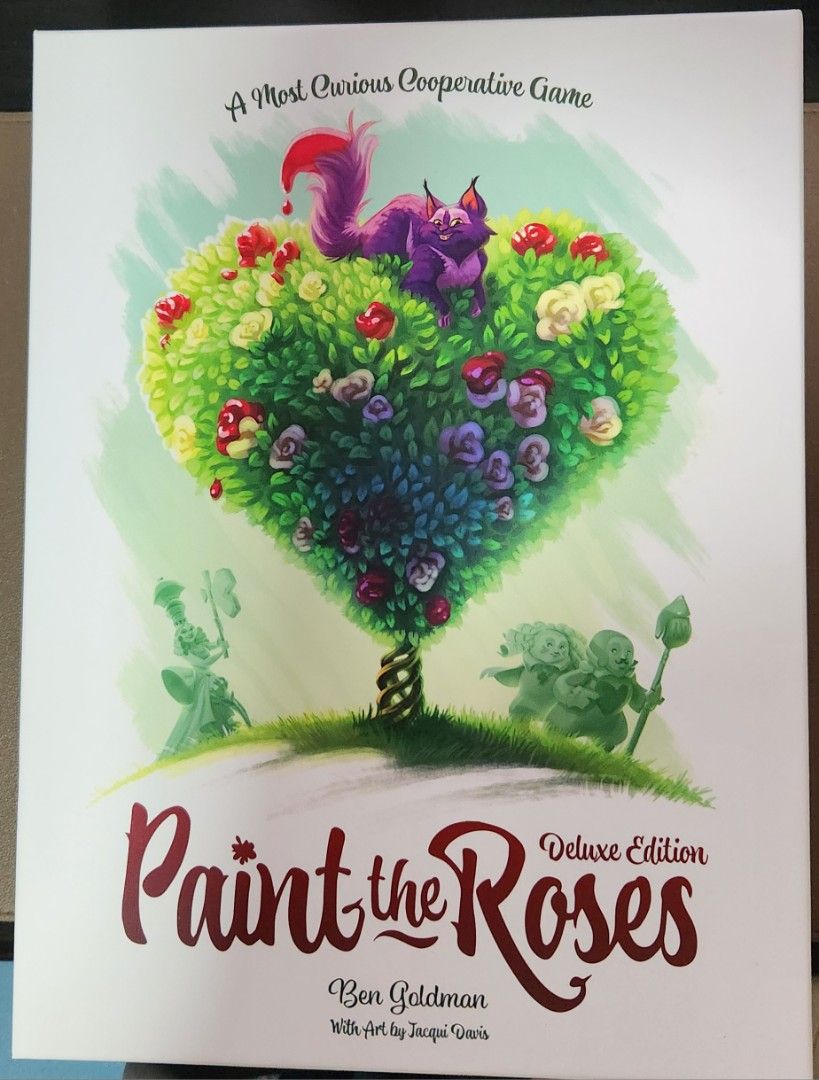 Paint the Roses Deluxe Board Game (Category: Board Games & Puzzles) located in Tarlac. Submitted by mitchie008 (Listing ID 1422584255, Image 1). Description: Paint the Roses Deluxe Board Game With complete expansions in the box Complete components, just have minor cosmetic flaw from the color of the insert transferring (see photos). Doesn't affect gameplay. ℹ️ TERMS (Please read): - Items are in good condition but may have minor flaws/shelf wear.