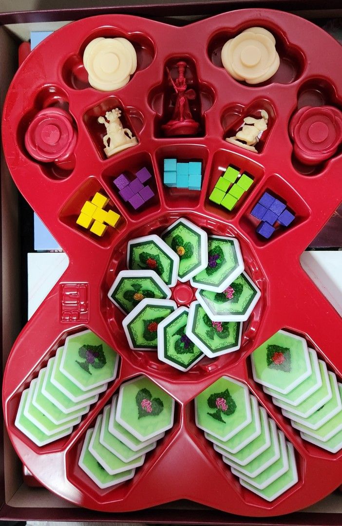 Paint the Roses Deluxe Board Game (Category: Board Games & Puzzles) located in Tarlac. Submitted by mitchie008 (Listing ID 1422584255, Image 2). Description: Paint the Roses Deluxe Board Game With complete expansions in the box Complete components, just have minor cosmetic flaw from the color of the insert transferring (see photos). Doesn't affect gameplay. ℹ️ TERMS (Please read): - Items are in good condition but may have minor flaws/shelf wear.