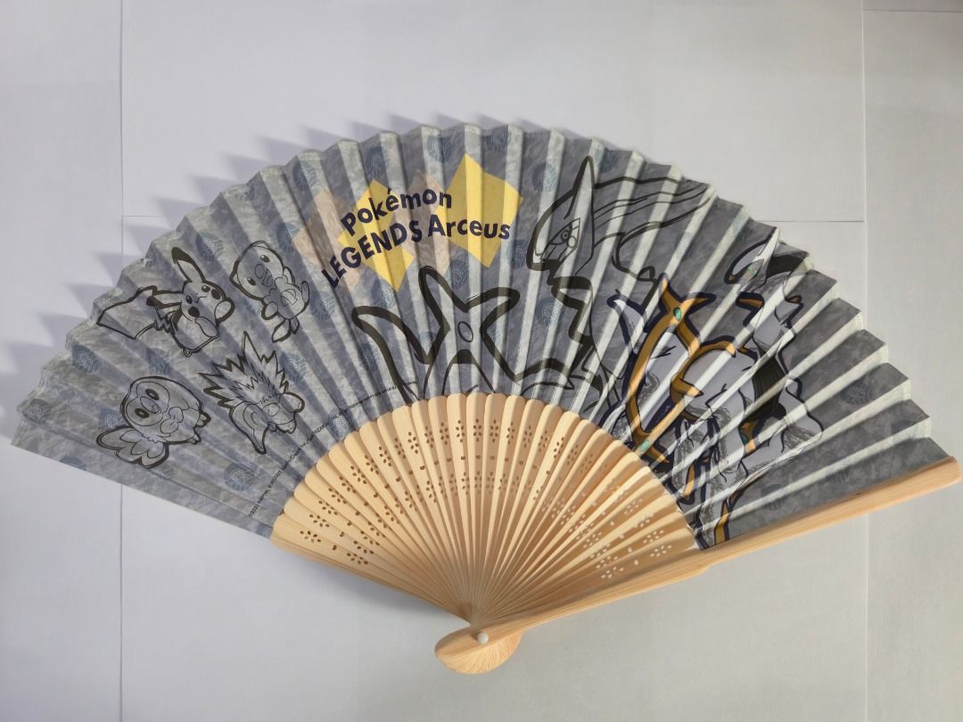 Pokemon Legends: Arceus Paper Fan Limited Edition (Category: Character Goods) located in Manila. Submitted by nncollective (Listing ID 1422712521, Image 1). Description: - Never used - Fixed Price - RFS: Decluttering - MOP: GCash or BDO - Available for same-day delivery or J&T Feel free to ask if you have any questions! 💞.