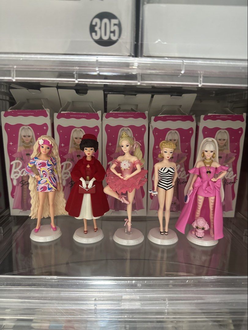 Popmart x Barbie Style Icon Dolls (Category: Kids Toys) located in Taguig. Submitted by _kamzyyy (Listing ID 1422685708, Image 2). Description: 📌 FOR TAKE ALL ONLY Php 2000 - Set of 5 Barbie Style Icon dolls - No other issue - Just Opened & display with Acrylic box only - With Card, opened box & foil Rfs: Decluttering Loc: Taguig/ BGC Taguig.