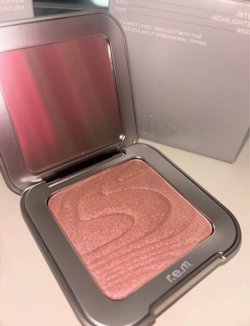 r.e.m. beauty highlighter (Category: Makeup) located in Quezon City. Submitted by cheerupbby (Listing ID 1422545519, Image 1). Description: Firm price. Will ship when I get back home to the Philippines in October/November 2026. Note: I will only bring what is SOLD. 📍 QC.