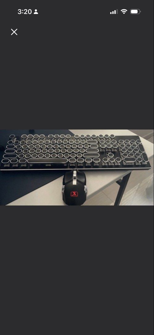 Retro Mechanical Keyboard and Mouse Combo, Computers & Tech, Parts ...