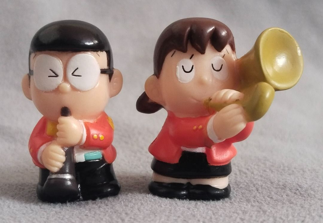 [sold as set] Doraemon Orchestra / Band Mini Soft Vinyl Figures ...