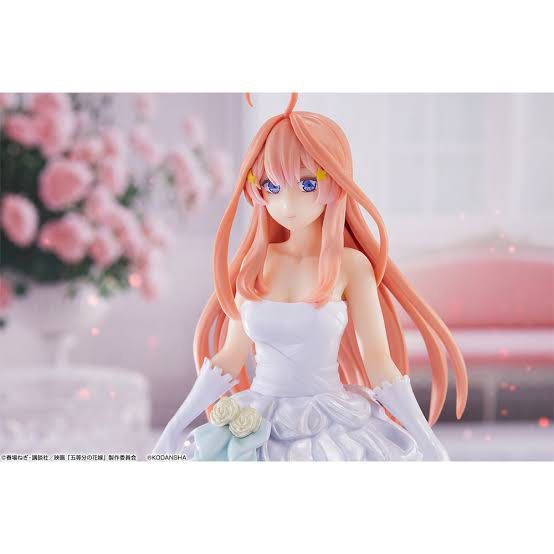 The Quintessential Quintuplets Itsuki Nakano Figure (Category: Figurines & Statues) located in Pasig City. Submitted by mnos_ (Listing ID 1422687620, Image 2). Description: - Itsuki Nakano Wedding Figure - rare from japan - opened box mop: gcash/maya mod: lalamove.