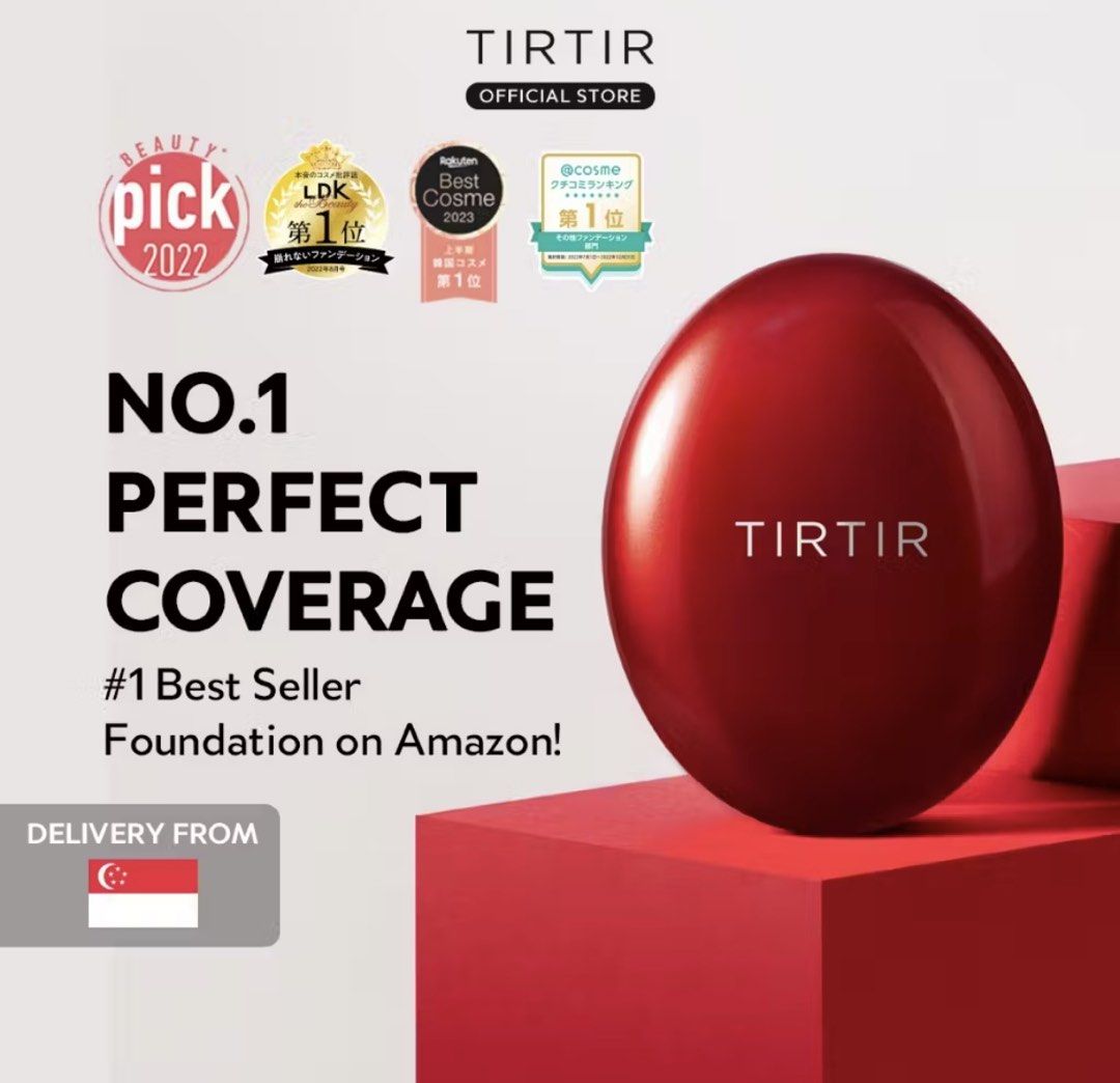 TIRTIR Mask Fit Red Cushion Foundation, Beauty & Personal Care, Face ...