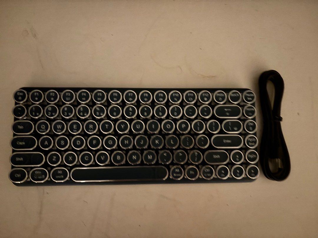 TISLLED Typewriter Keyboard - Retro Style, Computers & Tech, Parts ...