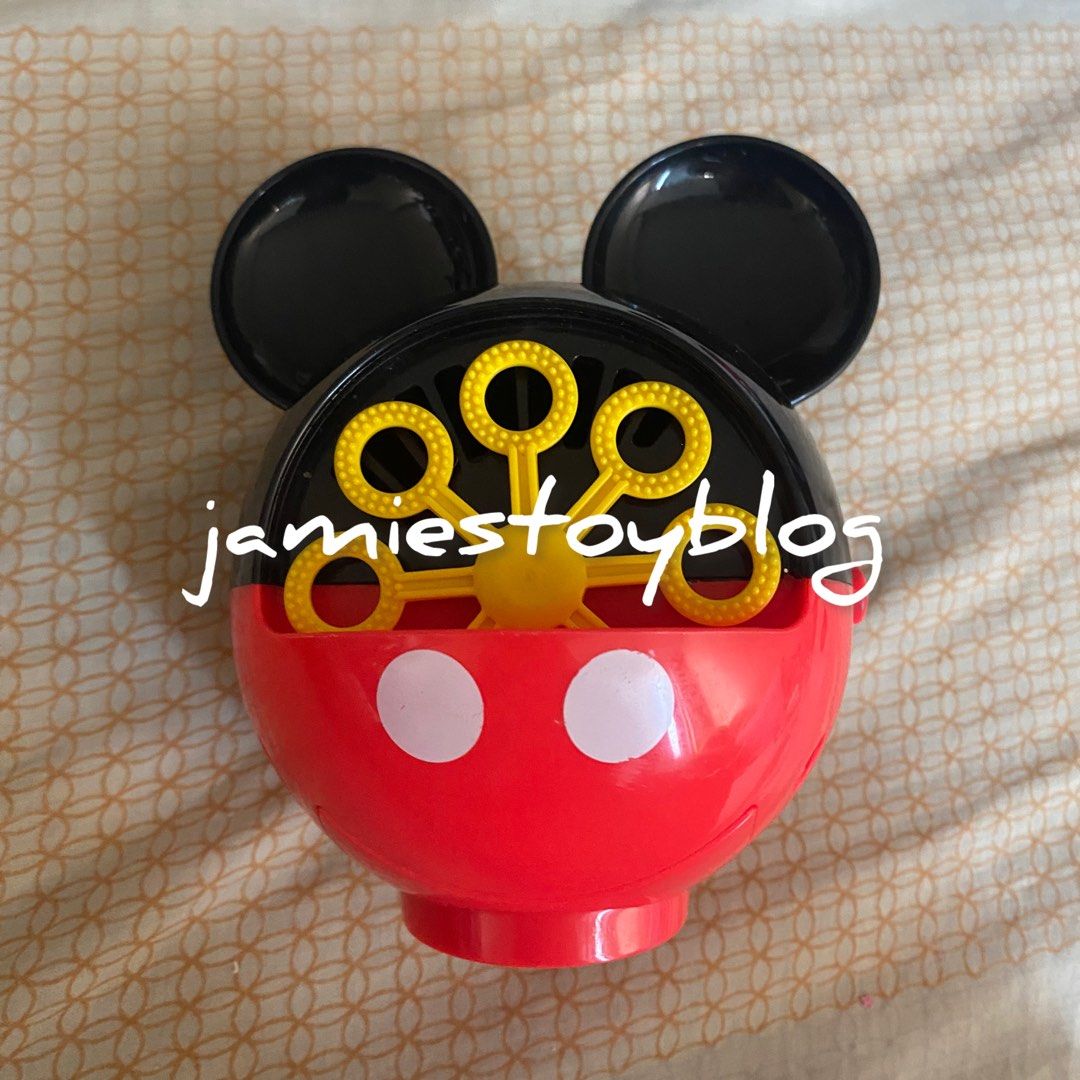 Toy bundle - TAKE BOTH (Category: Kids Toys) located in Quezon City. Submitted by ohitsninja (Listing ID 1422586452, Image 2). Description: - Disney Mickey Mouse mini bubble machine - Features a red and black design - Mickey Mouse ears detail - Working, needs 3 AA batteries - Air Hogs Zero Gravity Laser Racer controller - like a laser pointer - Working Pay by Gcash Delivery shouldered by buyer I DO NOT USE COD OR SCO. .
