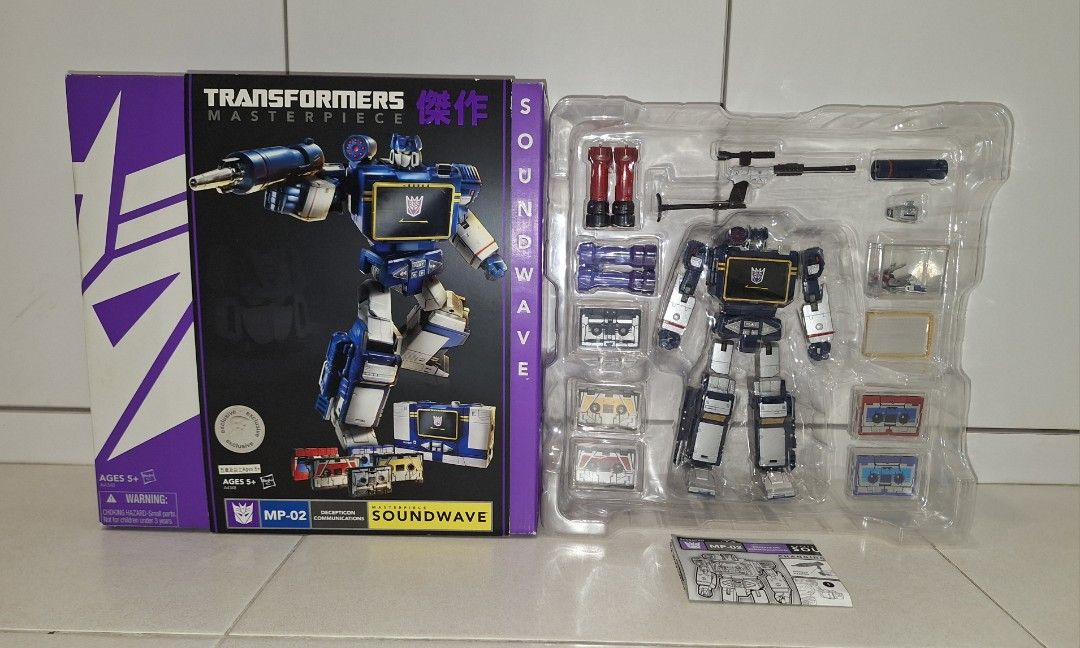 Transformers authentic masterpiece Soundwave MP-02 Laserbeak Buzzsaw ...