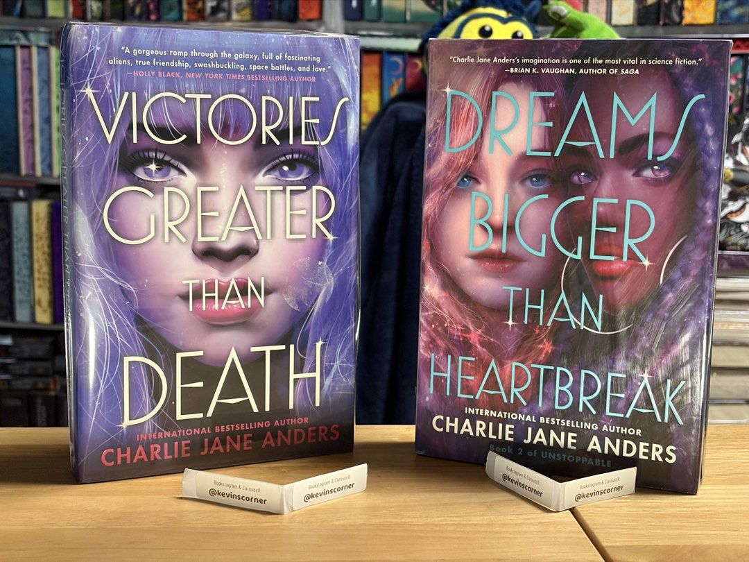 Unstoppable 1-2 HB by Charlie Jane anders (Category: Storybooks) located in Makati City. Submitted by kevinscorner (Listing ID 1422660700, Image 1). Description: Unstoppable 1-2 by Charlie Jane Anders - US edition hardcovers 1 - Victories Greater Than Death - remaindered 2 - Dreams Bigger Than Heartbreak.