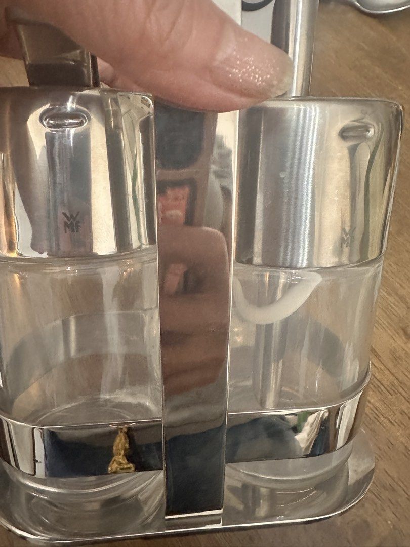 WMF Condiment Set (Category: Other Kitchenware & Tableware) located in Manila. Submitted by youngdolphin-00c7ca (Listing ID 1422601847, Image 2). Description: Very stylish barista companion. Original price - 80 euros.
