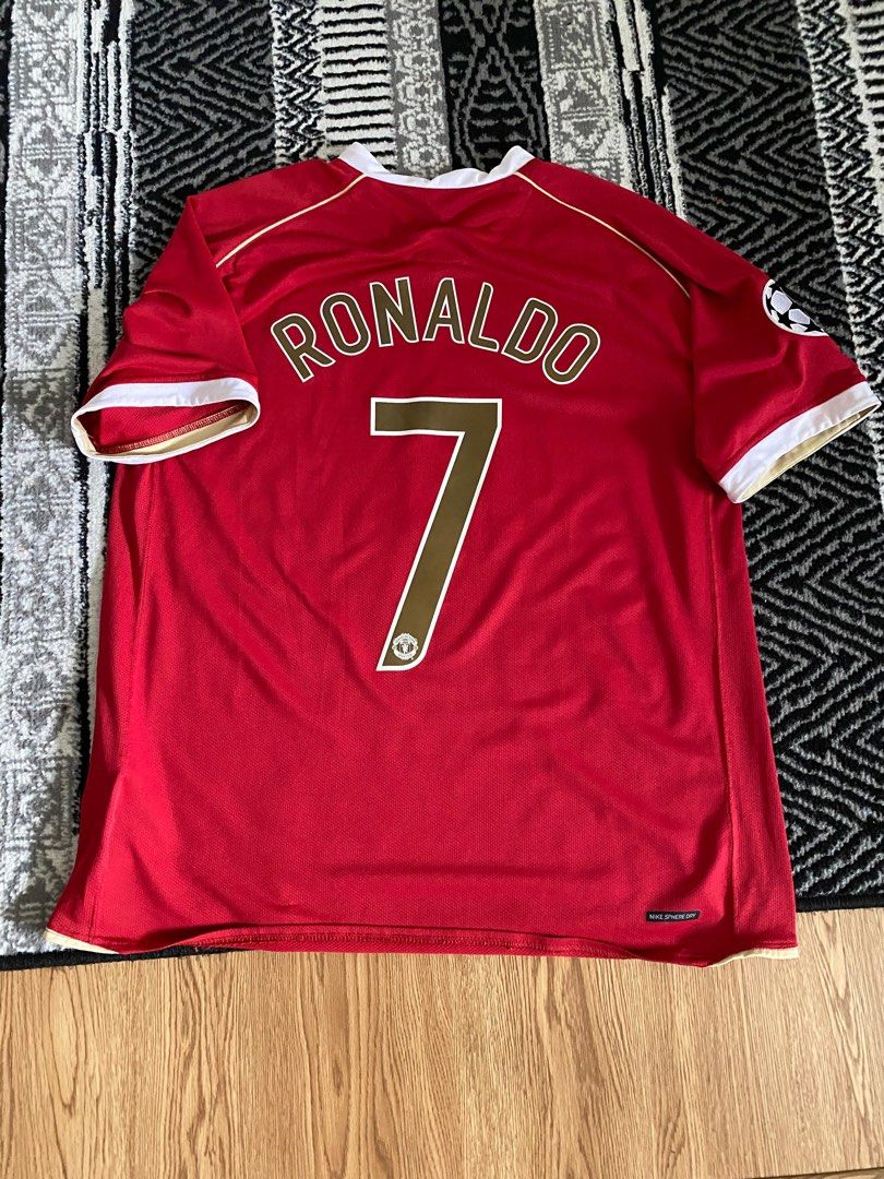 #7 CR7 Cristiano Ronaldo Manchester United 2006-07 Home UCL football ...