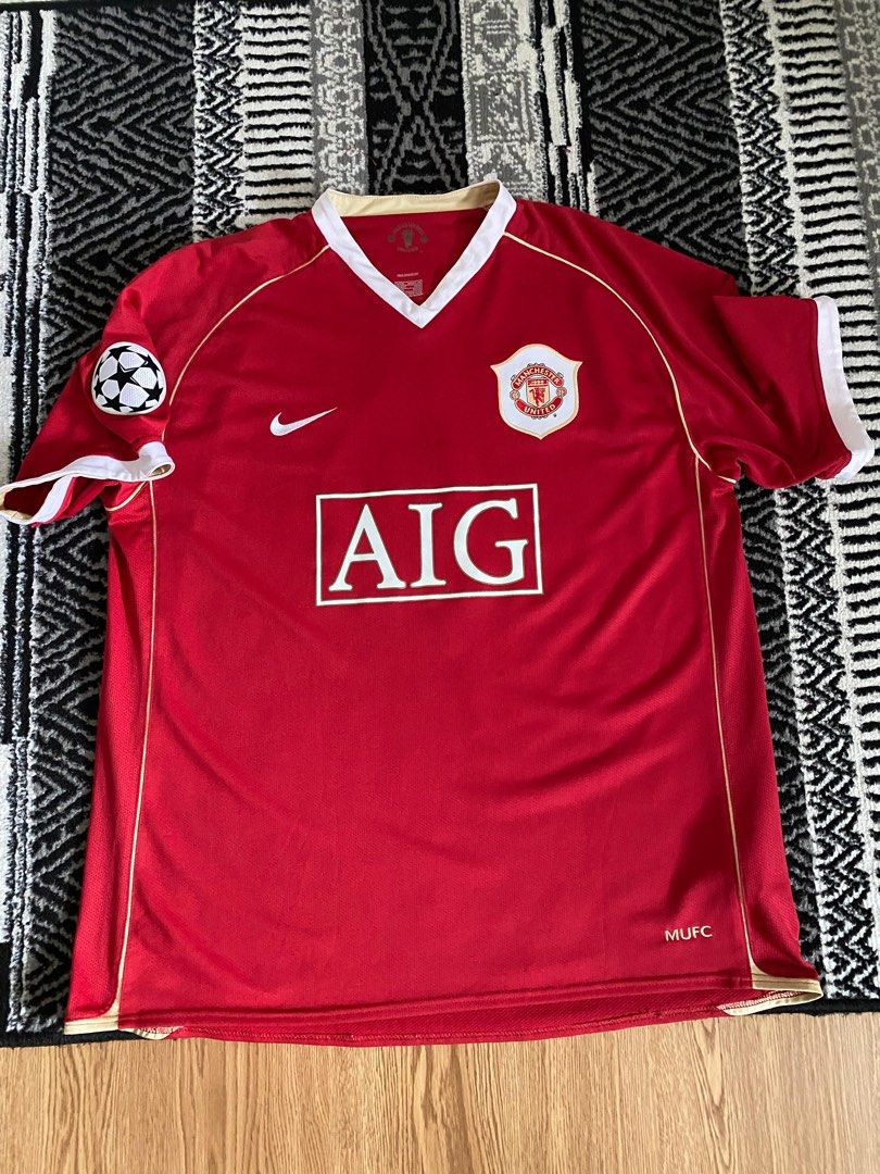#7 CR7 Cristiano Ronaldo Manchester United 2006-07 Home UCL football ...