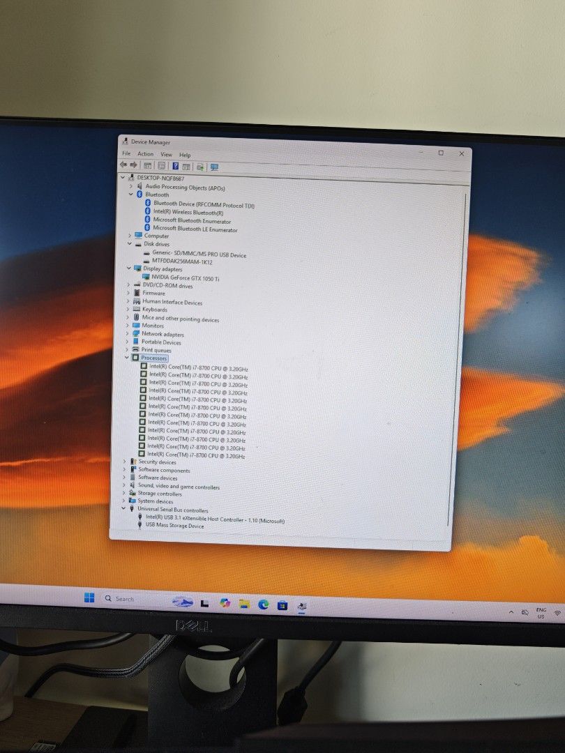 Acer i7 8700 gtx1050ti desktop PC computer Intel CPU Nvidia Nitro Windows 1165605655167745115