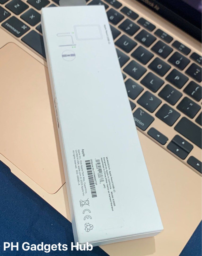 Apple Pencil (USB-C) Brand new (Category: Other Mobile & Gadget Accessories) located in San Juan City. Submitted by ph_gadgets_hub (Listing ID 1422897171, Image 2). Description: Apple Pencil USB-C Hongkong variant w/serial number. proven and tested. brand new ₱2,600 USB-C Port Tilt Sensitivity Palm Rejection Pop-Up Window Connection Power/Charge Display Wireless pairing and charging Attaches magnetically No lag/delay Scribble Quick Screen Capture