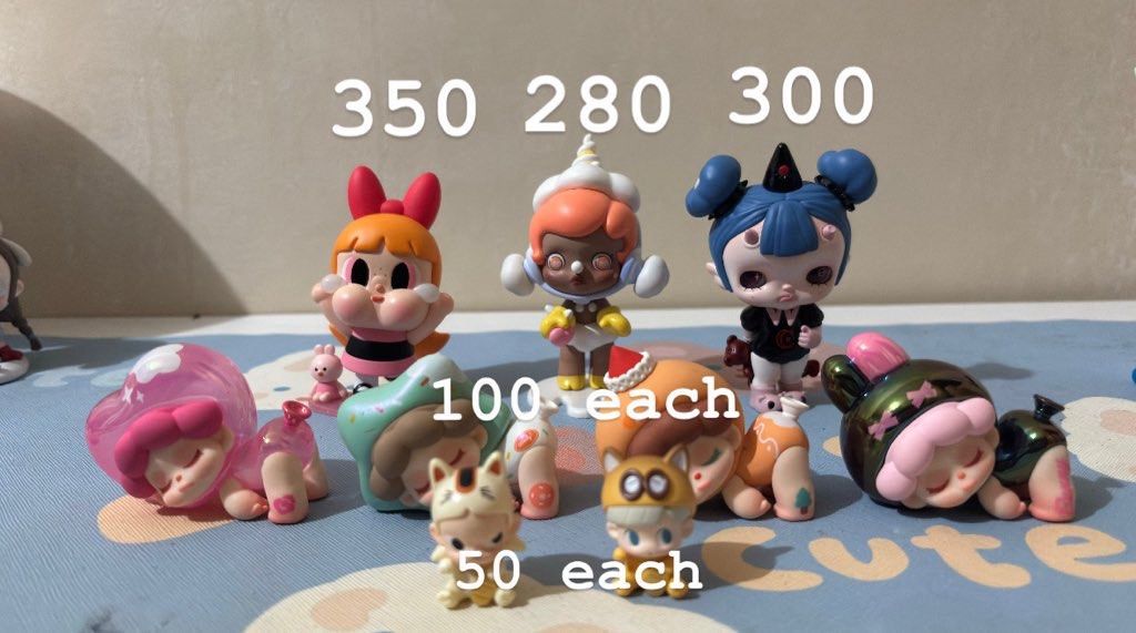 Assorted Designer Figures (Category: Toys & Games) located in General Trias. Submitted by micsyyyyy (Listing ID 1422769708, Image 1). Description: comes with box and foil zsiga does not have any box mod: j&t mop: gcash & bank transfer .