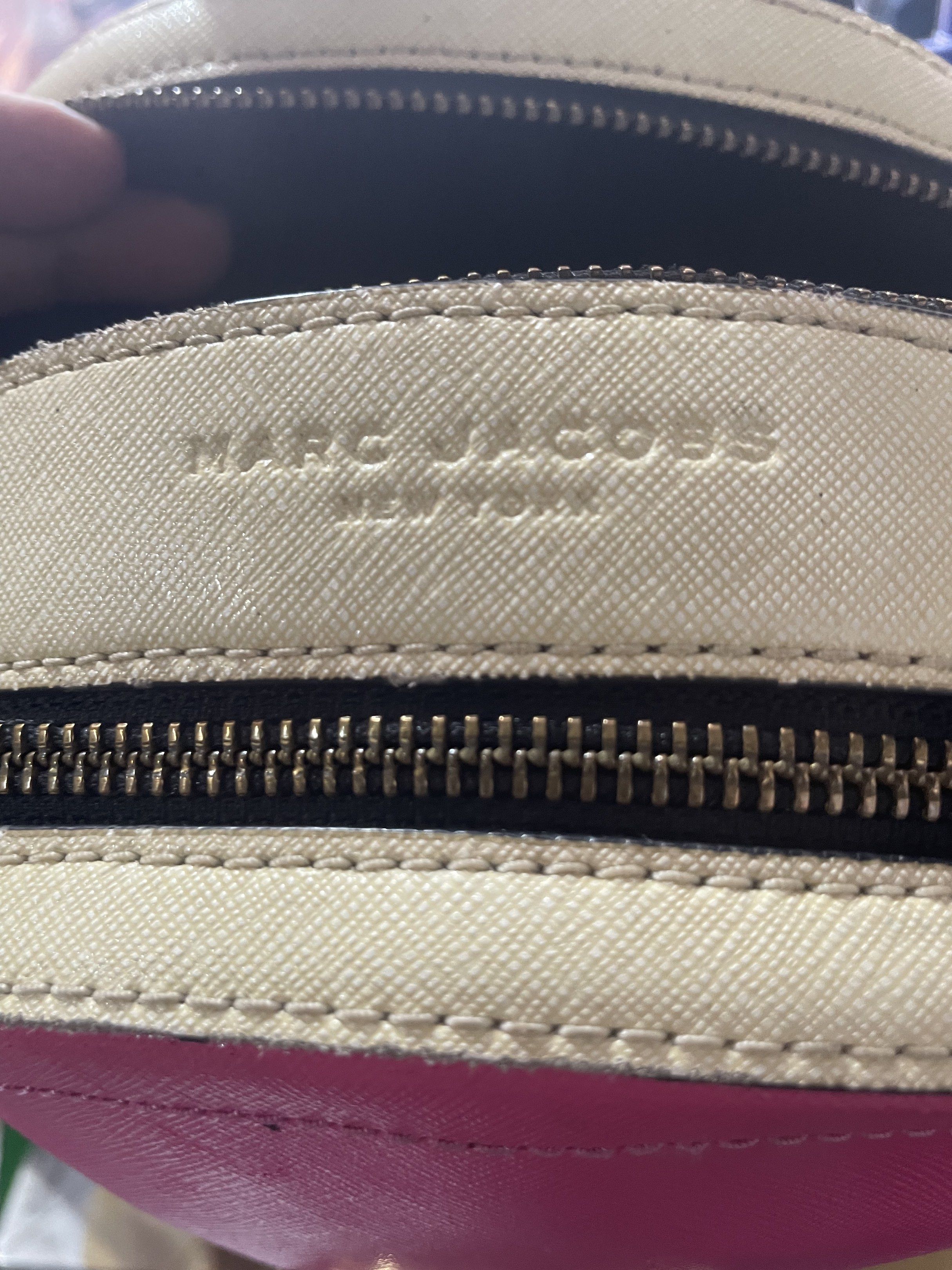 Authentic MARC JACOBS backpack (Category: Luxury Bags & Wallets) located in Quezon City. Submitted by brandedstuffsphils (Listing ID 1422747459, Image 2). Description: Authentic Marc Jacobs backpack .