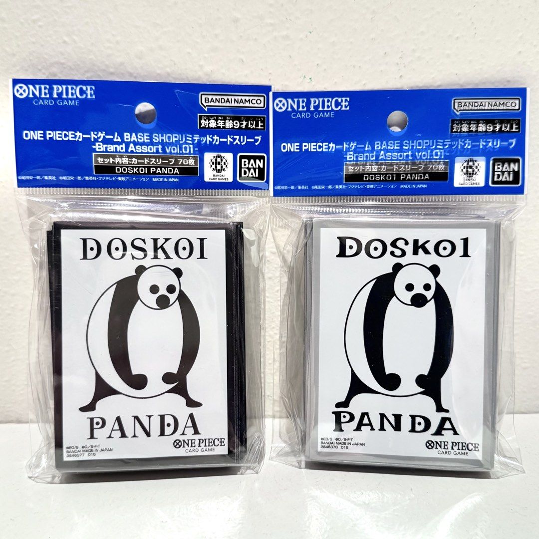Base shop limited edition exclusive one piece tcg trading card game optcg  doskoi panda sleeves deck