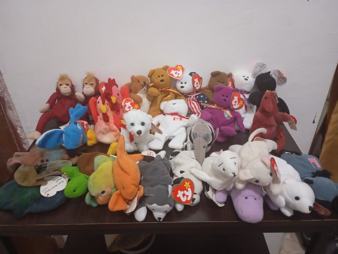 Beanie babies 28pcs set (Category: Plushies & Soft Toys) located in Las Pinas. Submitted by quick_deals_great_finds2 (Listing ID 1422857940, Image 1). Description: Selling as set 28pcs 800.
