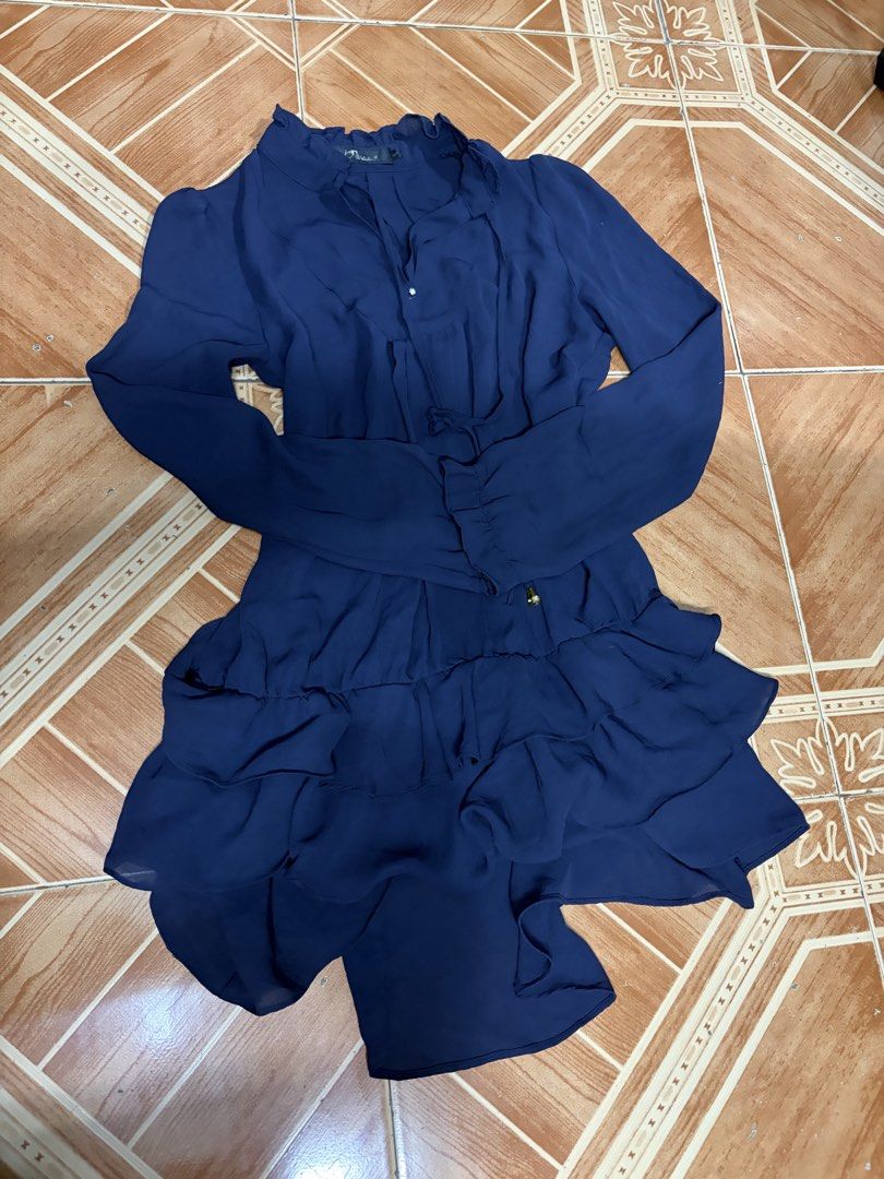 Blue Gray Dress (Category: Dresses) located in Navotas City. Submitted by iceee21 (Listing ID 1422830016, Image 1). Description: Loc: Navotas Delivery: jnt, lalamove.