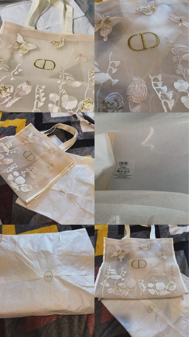 Bnew vip complementary (Category: Luxury Bags & Wallets) located in Quezon City. Submitted by ireneee_collection (Listing ID 1422749315, Image 1). Description: VIP complimentary mesh CD tote bag perf for gyms grocery summer bag. Selling low 3k only .