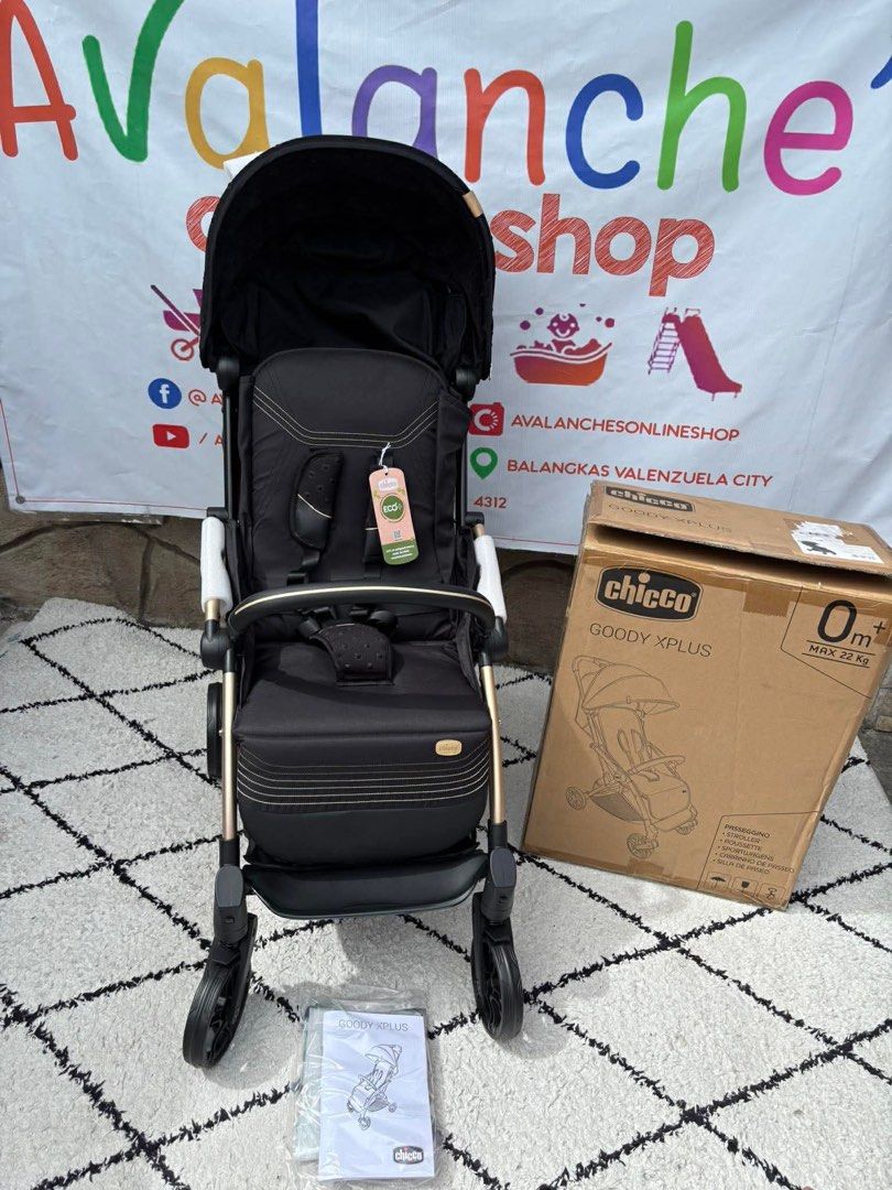 Brandnew Chicco Goody X Plus Stroller (Category: Strollers) located in Manila. Submitted by avalanchesonlineshopmainacount (Listing ID 1422794058, Image 1). Description: Save almost 10k iba price pg black🫢😁.