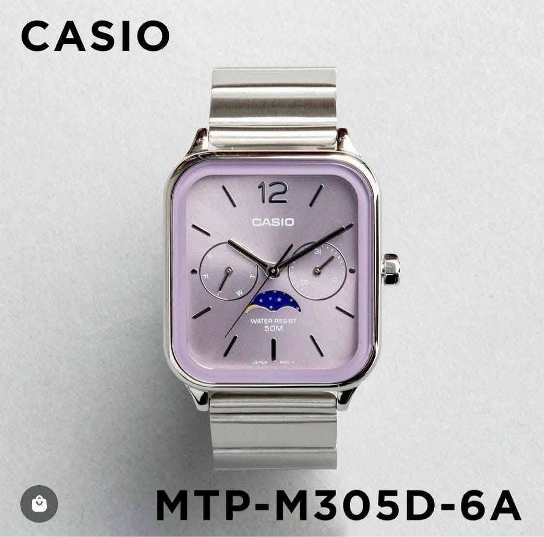 CASIO MTP-M305D SERIES (Unisex (Category: Men's Watches) located in Manila. Submitted by chic.collectivemnl (Listing ID 1422771020, Image 3). Description: CASIO MTP-M305D SERIES (Unisex) ■ SPECS AND FEATURES • Case Size (L×W×T): 44.5×34×9.3mm • Moon Phase / Day & Date Display • Japan Movement (Quartz) • Stainless Steel Case / Mineral Glass • One-Touch Tri-fold Stainless Strap • 50M Water Resistance 🛒 BEST PRICE: ₱5,300 🛍 Mall Price: ₱8,+++ ✔️ �