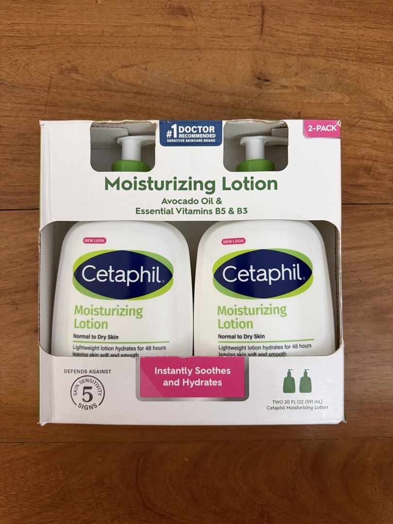 CETAPHIL 2-Pack 591 ML Moisturizing Lotion (Category: Face Care) located in Manila. Submitted by mrgm0117 (Listing ID 1422747326, Image 1). Description: Cetaphil Moisturizing Lotion 🧴 Both 591ML 🧴 Normal to dry skin 🧴 Pump type container 📍 Bought in the US but never opened/used 🛵 Delivery c/o buyer .
